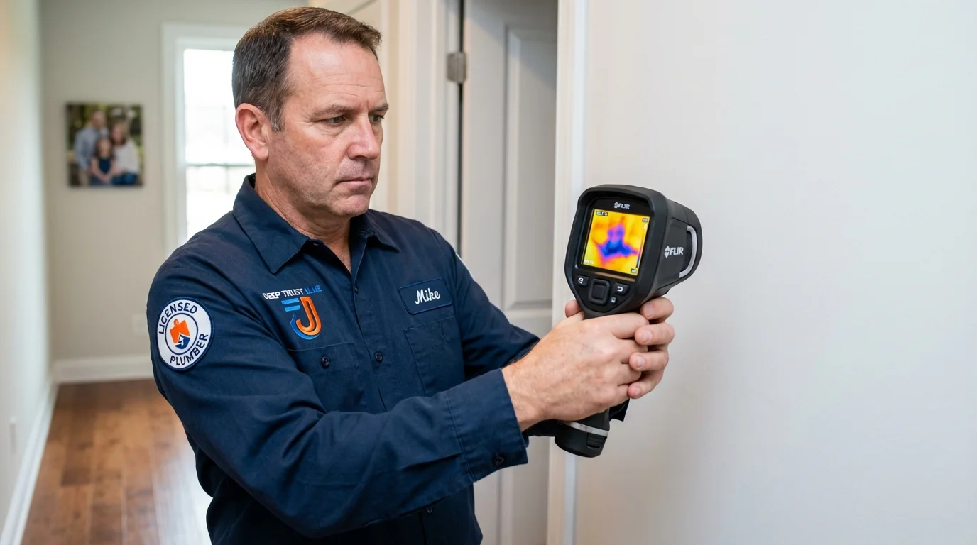 Thermal imaging leak detection by Johns Plumbing LLC in Senatobia